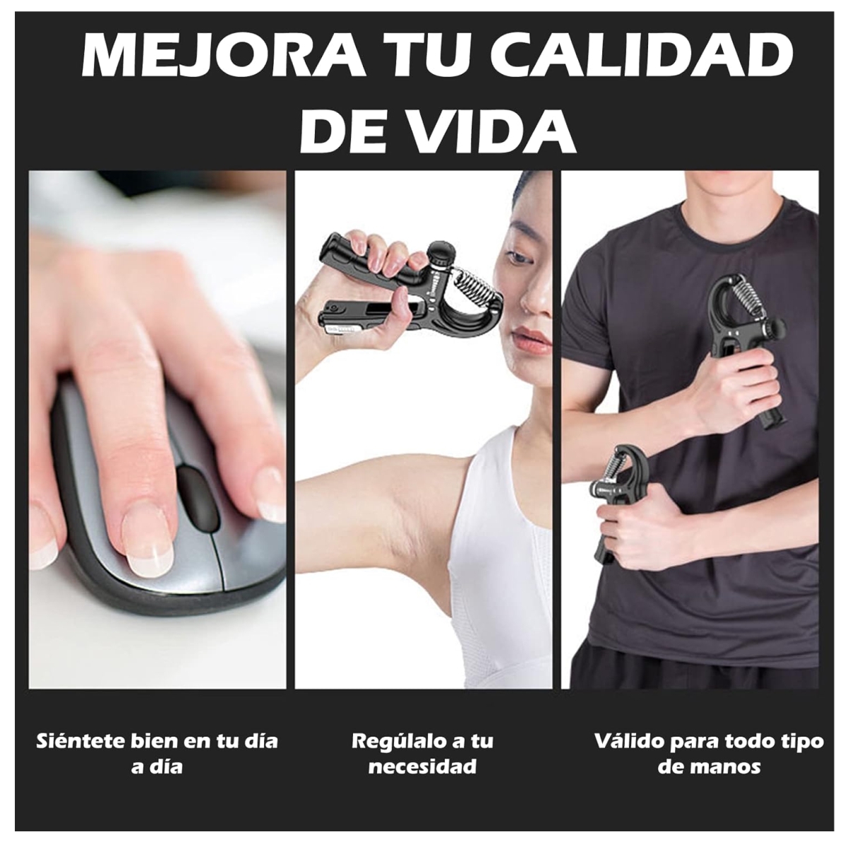 Miniatura 5 de Kit Ejercitadores Mano Muñeca 5pcs